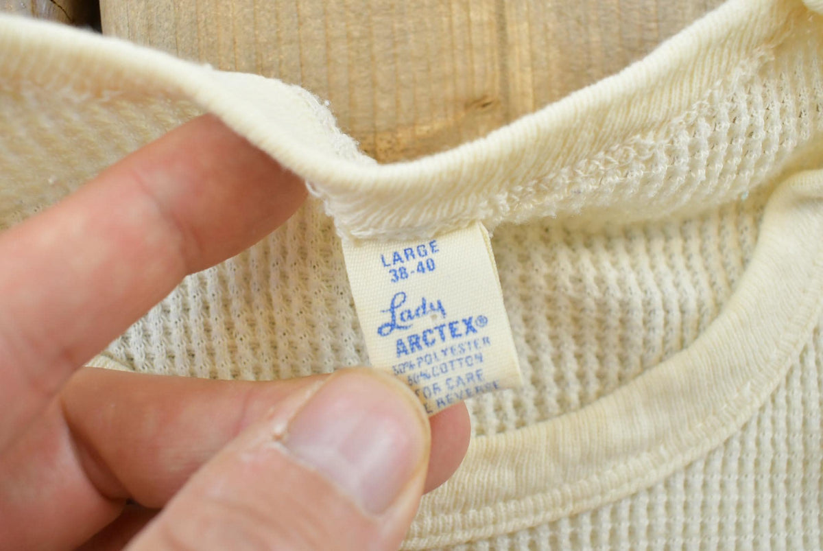 Vintage 1980s Lady Arctex Thermal Long Sleeve T-Shirt Womens S from propervintagecanada