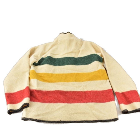 Vintage 1980s LANDS END 100% Wool Snap Button Sweater Made In USA Men's Medium from propervintagecanada