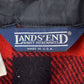 Vintage 1980s Lands End Buffalo Plaid Wool Button Up Shirt Men's Large from propervintagecanada