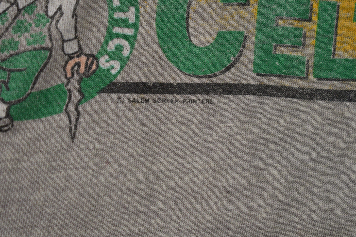 Vintage 1980s Larry Bird Boston Celtics NBA Basketball Graphic T-Shirt Made In USA from propervintagecanada