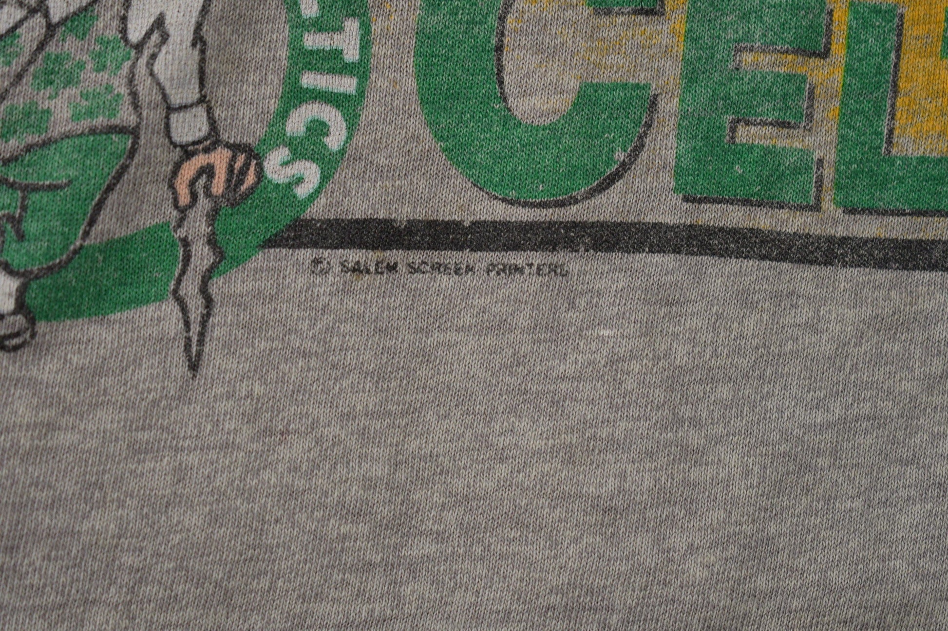 Vintage 1980s Larry Bird Boston Celtics NBA Basketball Graphic T-Shirt Made In USA from propervintagecanada