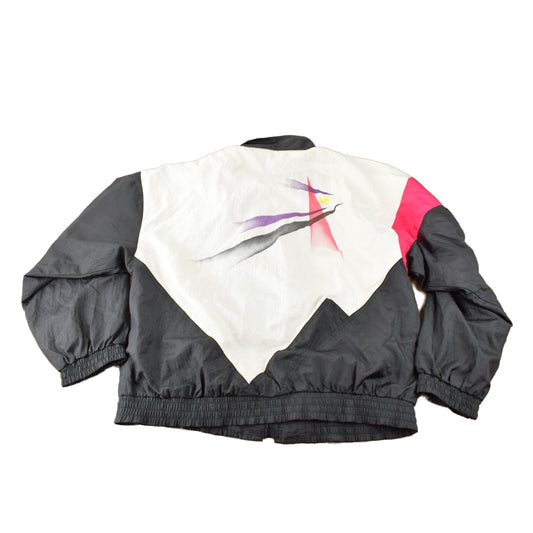 Vintage 1980s Le Coq Sportif Color Block Track Jacket Size L from propervintagecanada