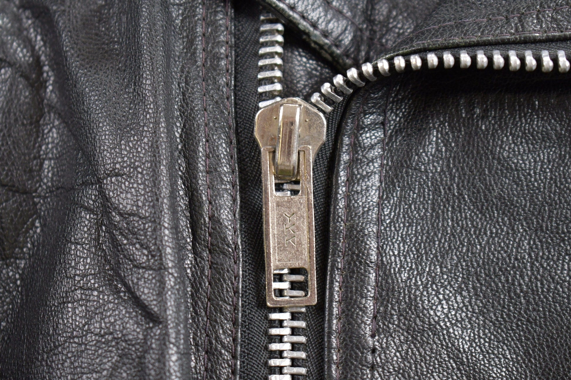 Vintage 1980s Leather Biker Jacket Men's Medium from propervintagecanada