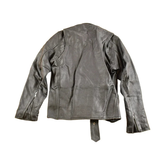 Vintage 1980s Leather Biker Jacket Size 34 from propervintagecanada