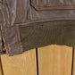 Vintage 1980s Leather Bomber Flight Jacket Men's Large from propervintagecanada
