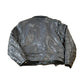 Vintage 1980s Leather Gold Biker Jacket - 44R from propervintagecanada