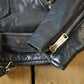 Vintage 1980s Leather Gold Biker Jacket - 44R from propervintagecanada