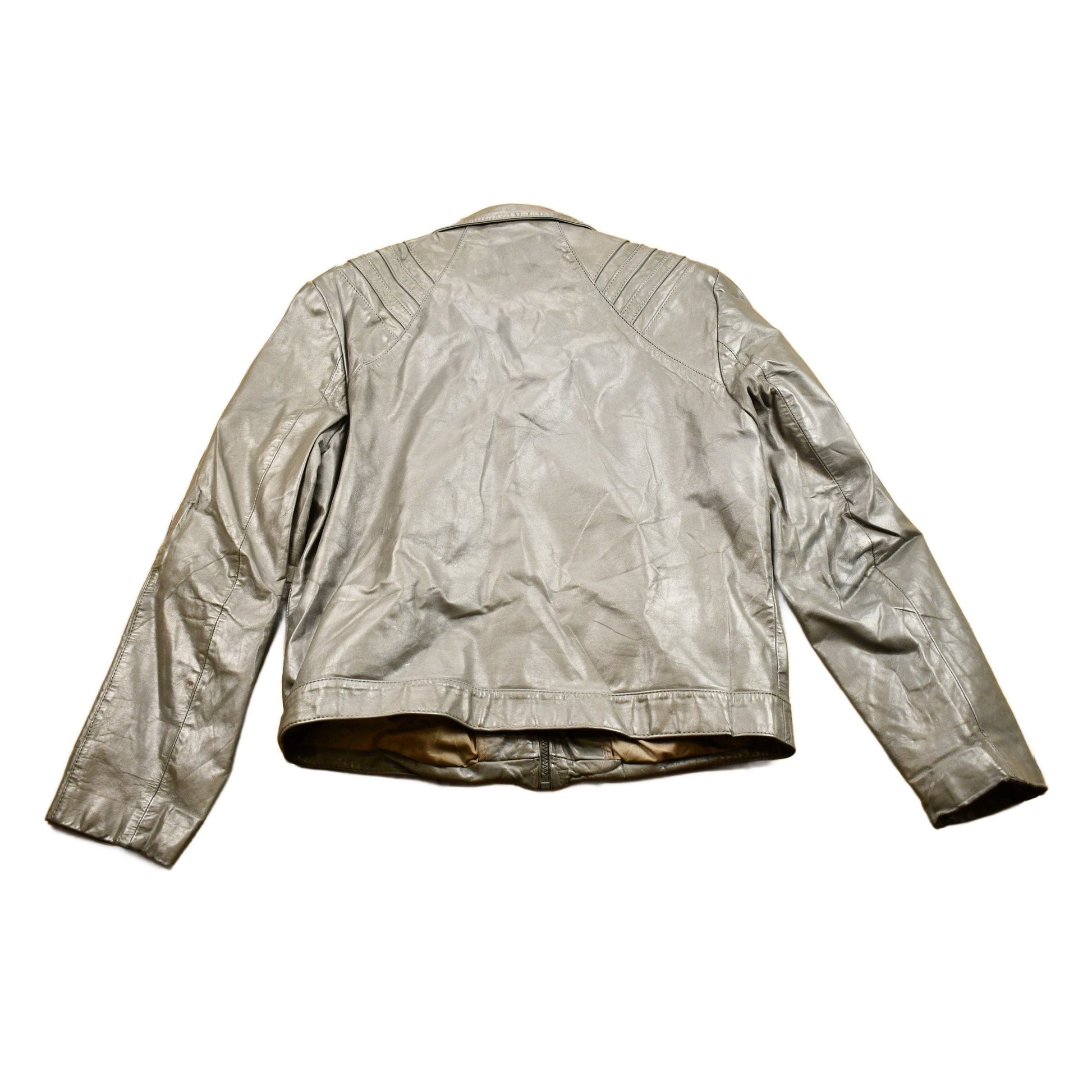 Vintage 1980s Leather Motorcycle JacketMen's Medium