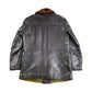 Vintage 1980s Leather Sheep Skin Shearling Coat Men's Medium from propervintagecanada