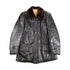 Vintage 1980s Leather Sheep Skin Shearling Coat Men&