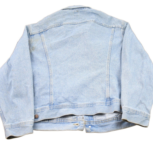 Vintage 1980s Lee Denim Jean Jacket Men's Large from propervintagecanada