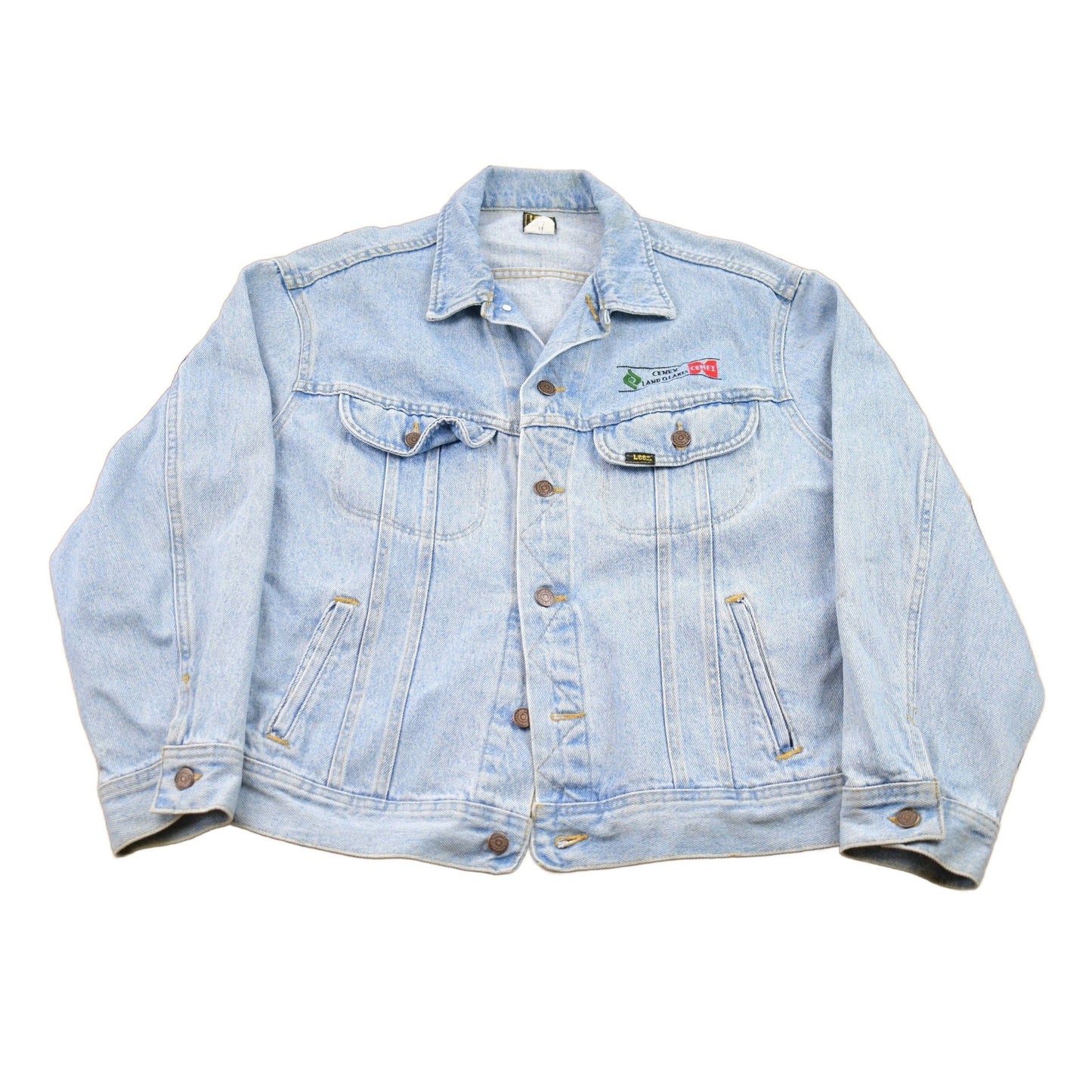 Vintage 1980s Lee Denim Jean Jacket Men's Large from propervintagecanada