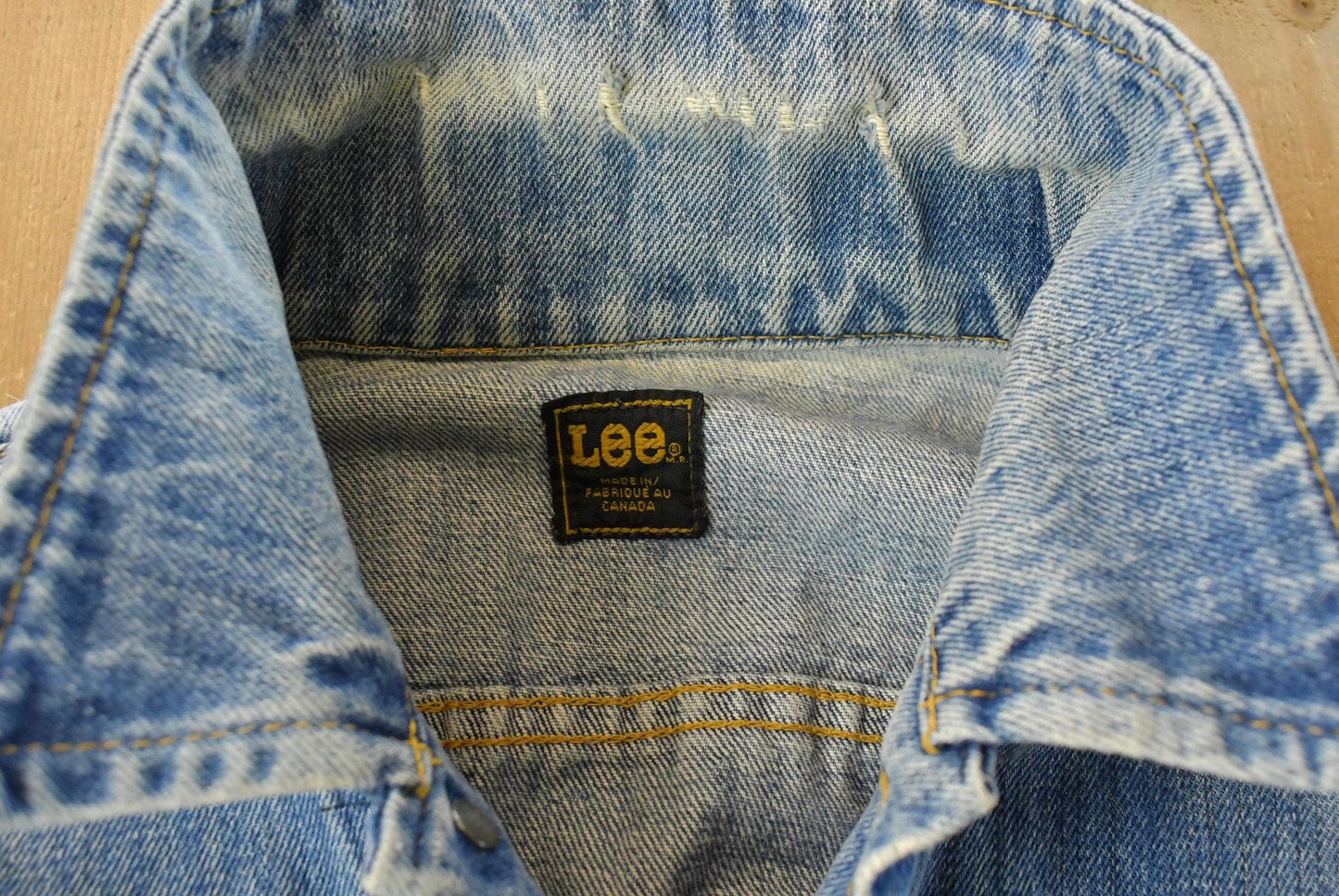 Vintage 1980s Lee Denim Jean Trucker Jacket Men's Small / Vintage Denim / Streetwear / Vintage Fall Outerwear / Made In Canada from propervintagecanada