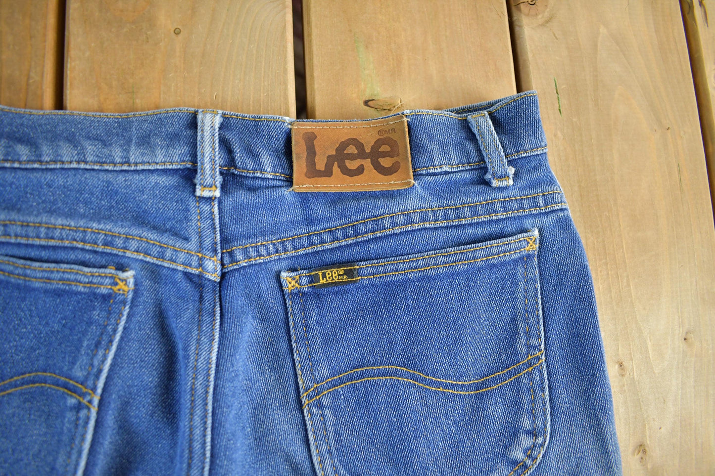 Vintage 1980s Lee Distressed Denim Jeans Men's 31 x 27.5 from propervintagecanada