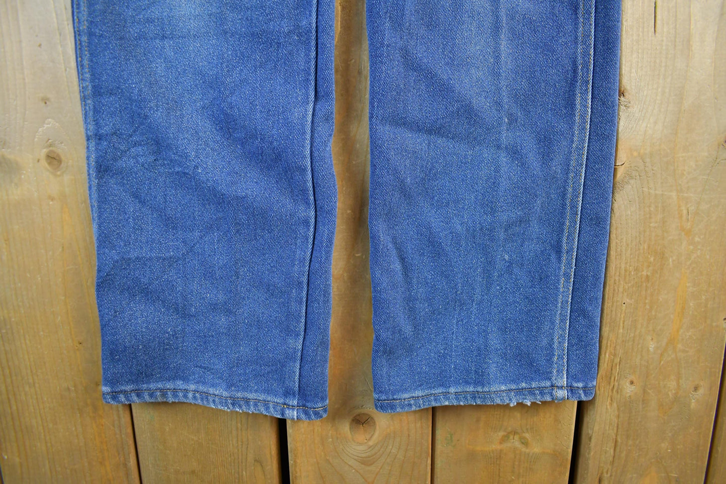 Vintage 1980s Lee Distressed Denim Jeans Men's 31 x 27.5 from propervintagecanada
