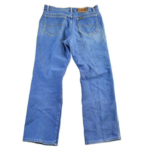Vintage 1980s Lee Distressed Denim Jeans Men's 31 x 27.5 from propervintagecanada
