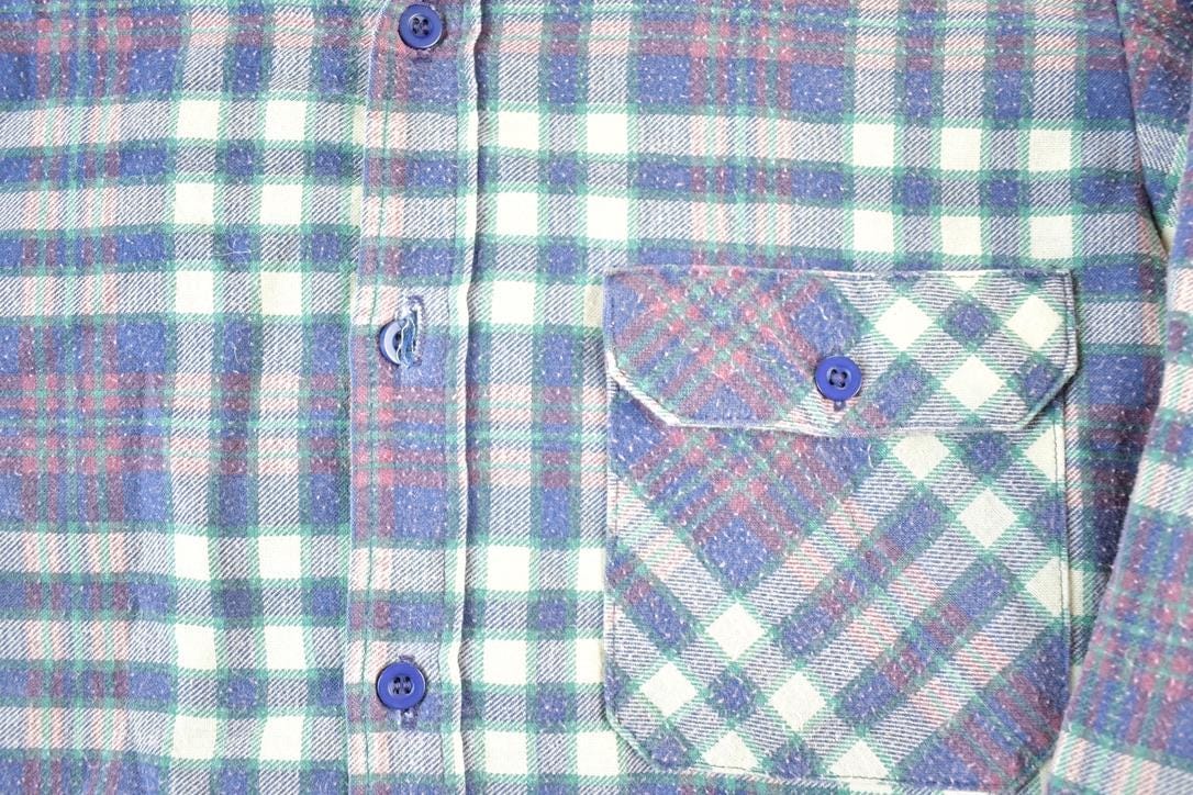 Vintage 1980s Lee Plaid Lined Flannel Shirt Mens M from propervintagecanada
