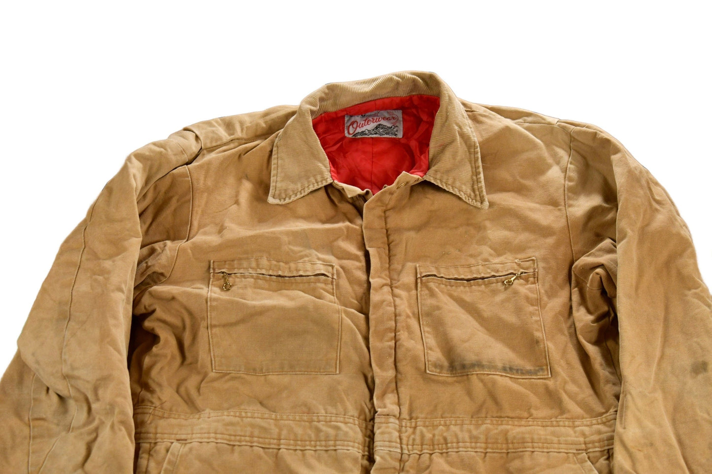 Vintage 1980s Lee Quilt Lined Duck Insulated Coverall Jumpsuit Men's 44 x 28 from propervintagecanada