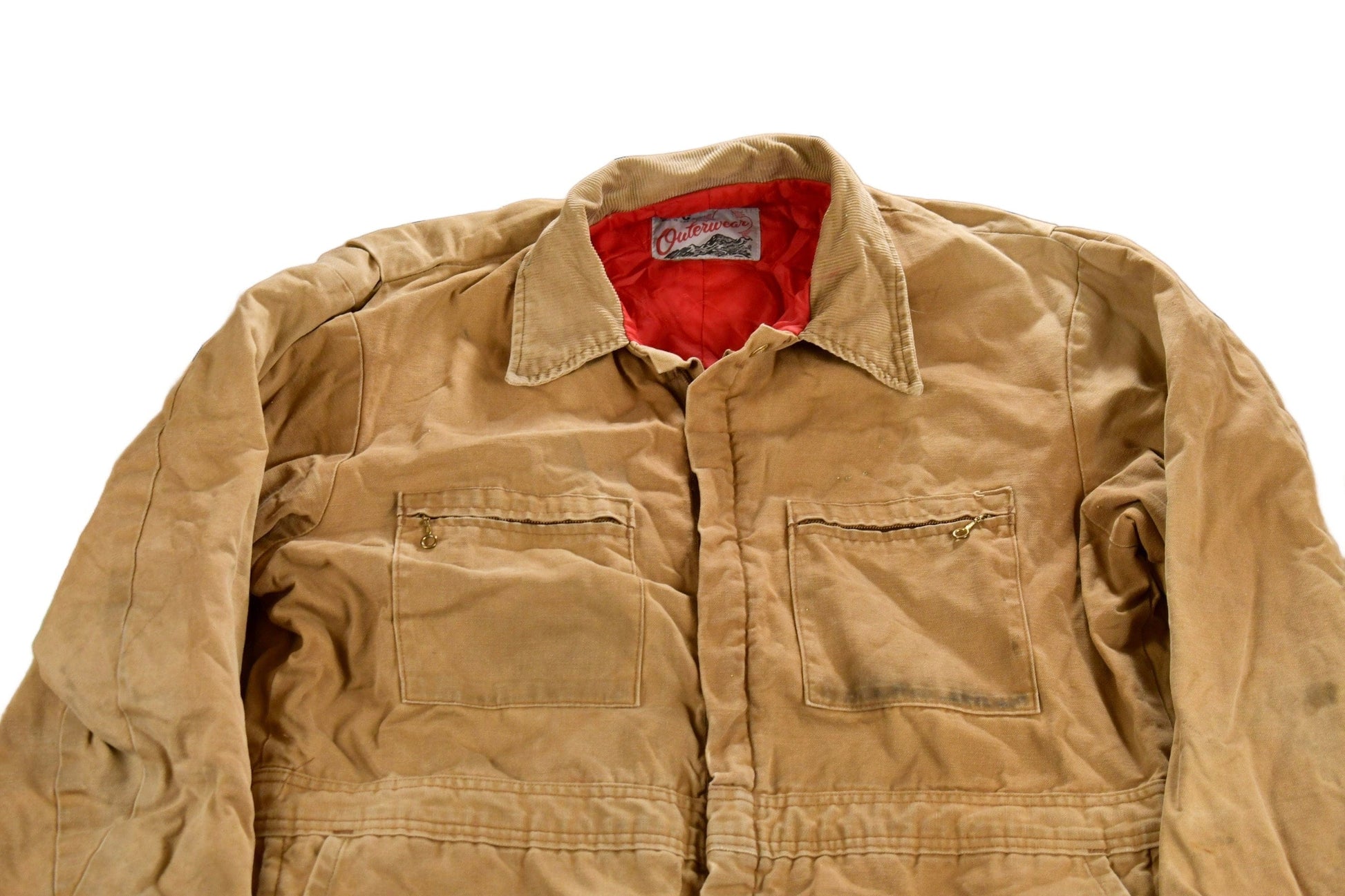 Vintage 1980s Lee Quilt Lined Duck Insulated Coverall Jumpsuit Men's 44 x 28 from propervintagecanada