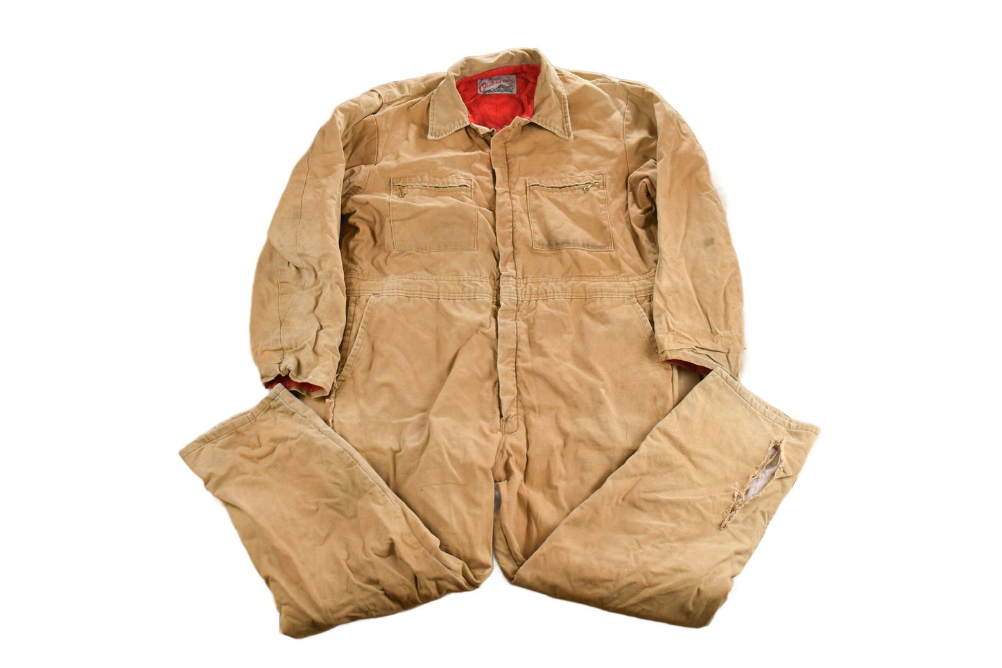 Vintage 1980s Lee Quilt Lined Duck Insulated Coverall Jumpsuit Men's 44 x 28 from propervintagecanada