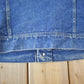 Vintage 1980s Lee Storm Rider Blanket Lined Jean Jacket Men's Large from propervintagecanada