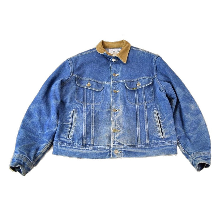 Vintage 1980s Lee Storm Rider Blanket Lined Jean Jacket Men's Large from propervintagecanada