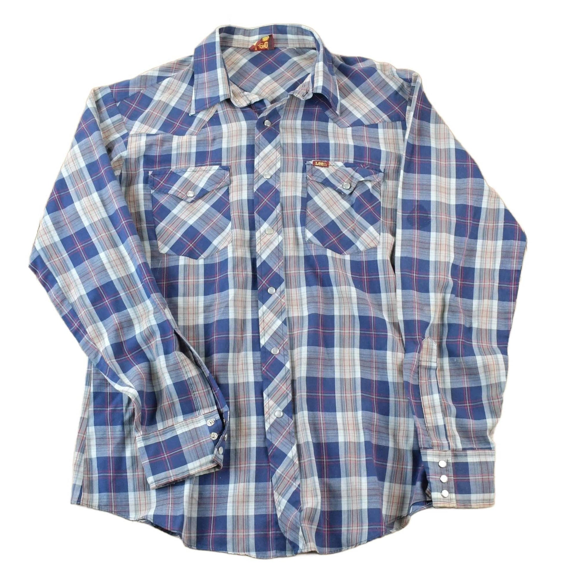 Vintage 1980s Lee Western Button Up Shirt Men's Small from propervintagecanada