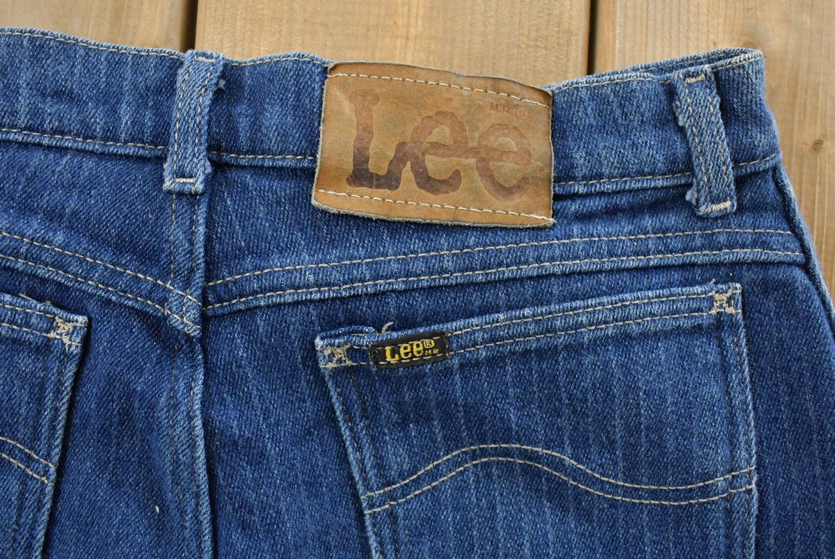 Vintage 1980s Lee Women's Striped Herringbone Denim Jeans Women's 29 x 28 from propervintagecanada