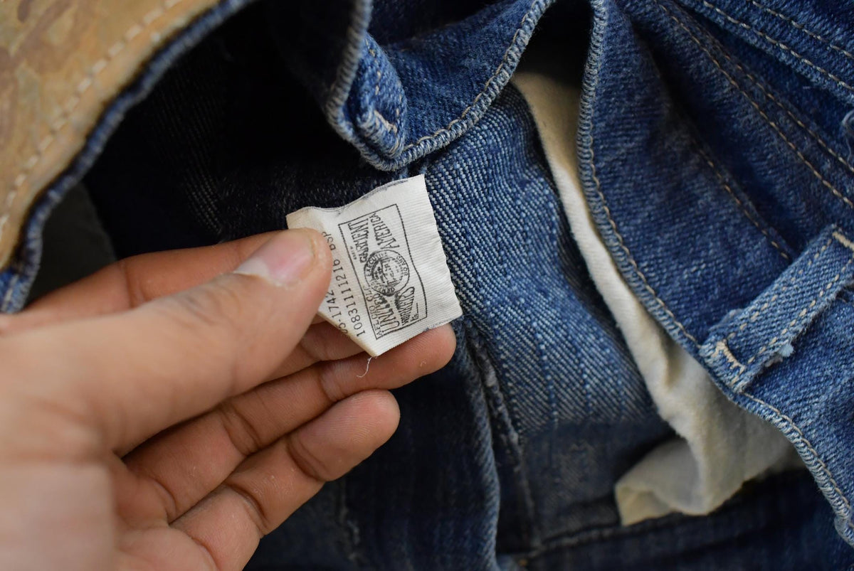 Vintage 1980s Lee Women's Striped Herringbone Denim Jeans Women's 29 x 28 from propervintagecanada