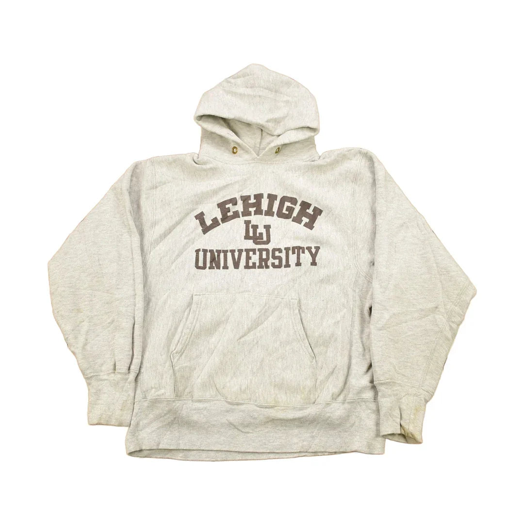 Vintage 1980s Lehigh University Champion Reverse Weave Warmup Hoodie from propervintagecanada