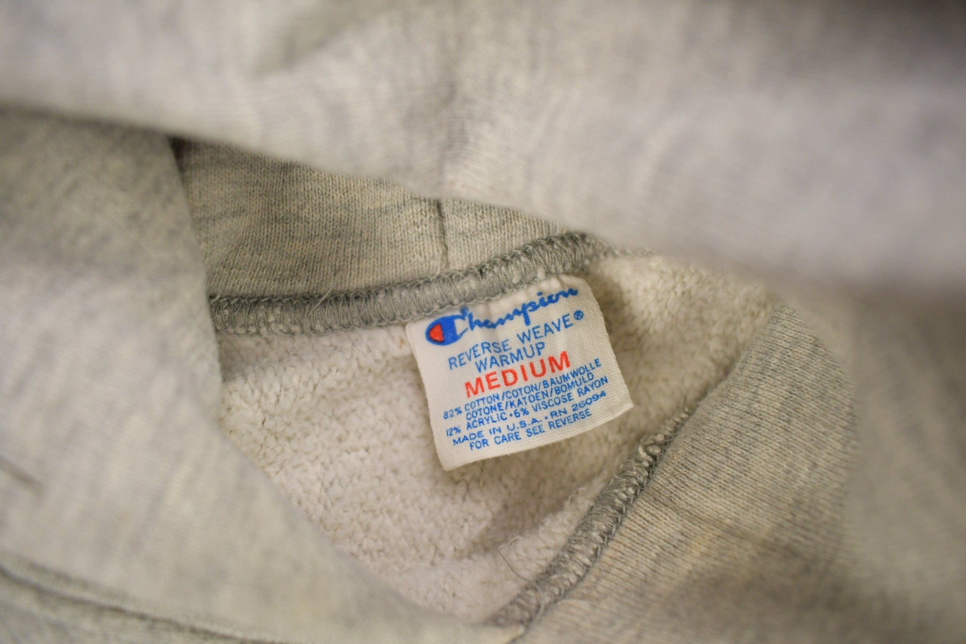 Vintage 1980s Lehigh University Champion Reverse Weave Warmup Hoodie from propervintagecanada