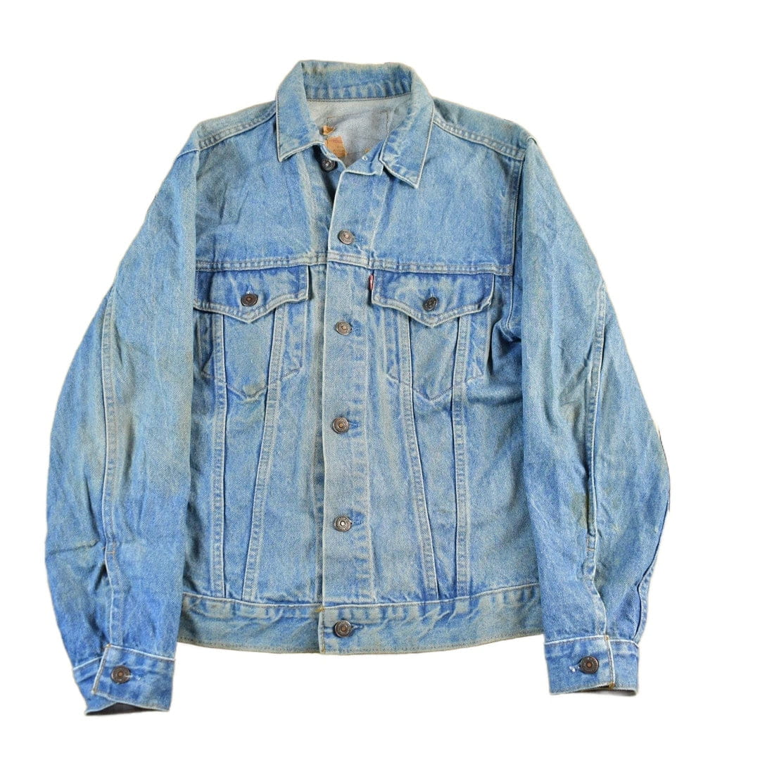 Vintage 1980s Levi's Denim Jean Trucker Jacket Men's Small from propervintagecanada