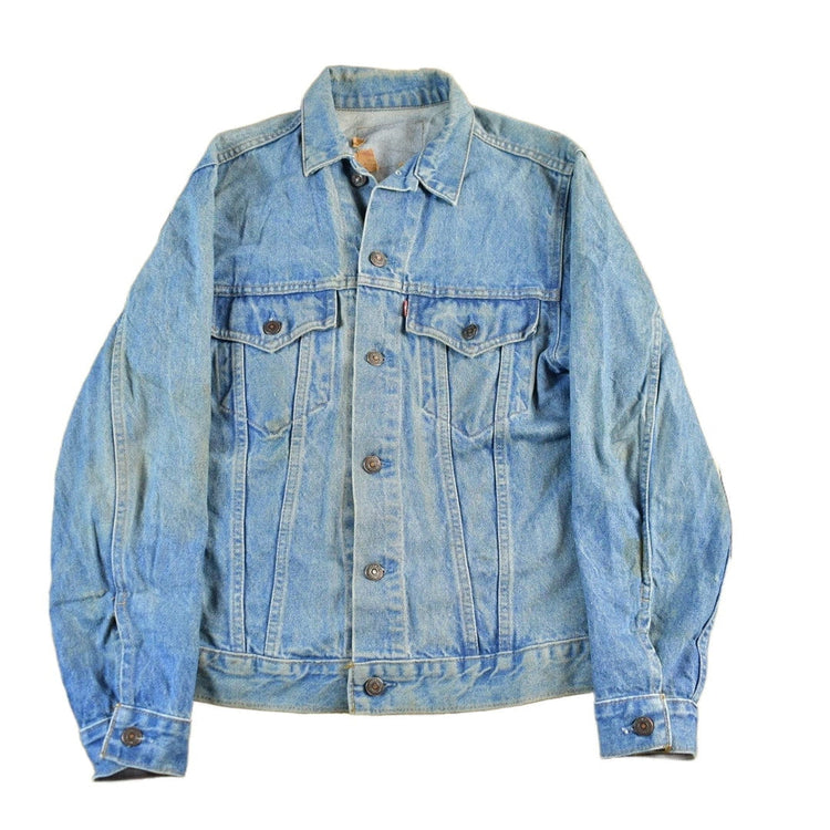 Vintage 1980s Levi's Denim Jean Trucker Jacket Men's Small from propervintagecanada