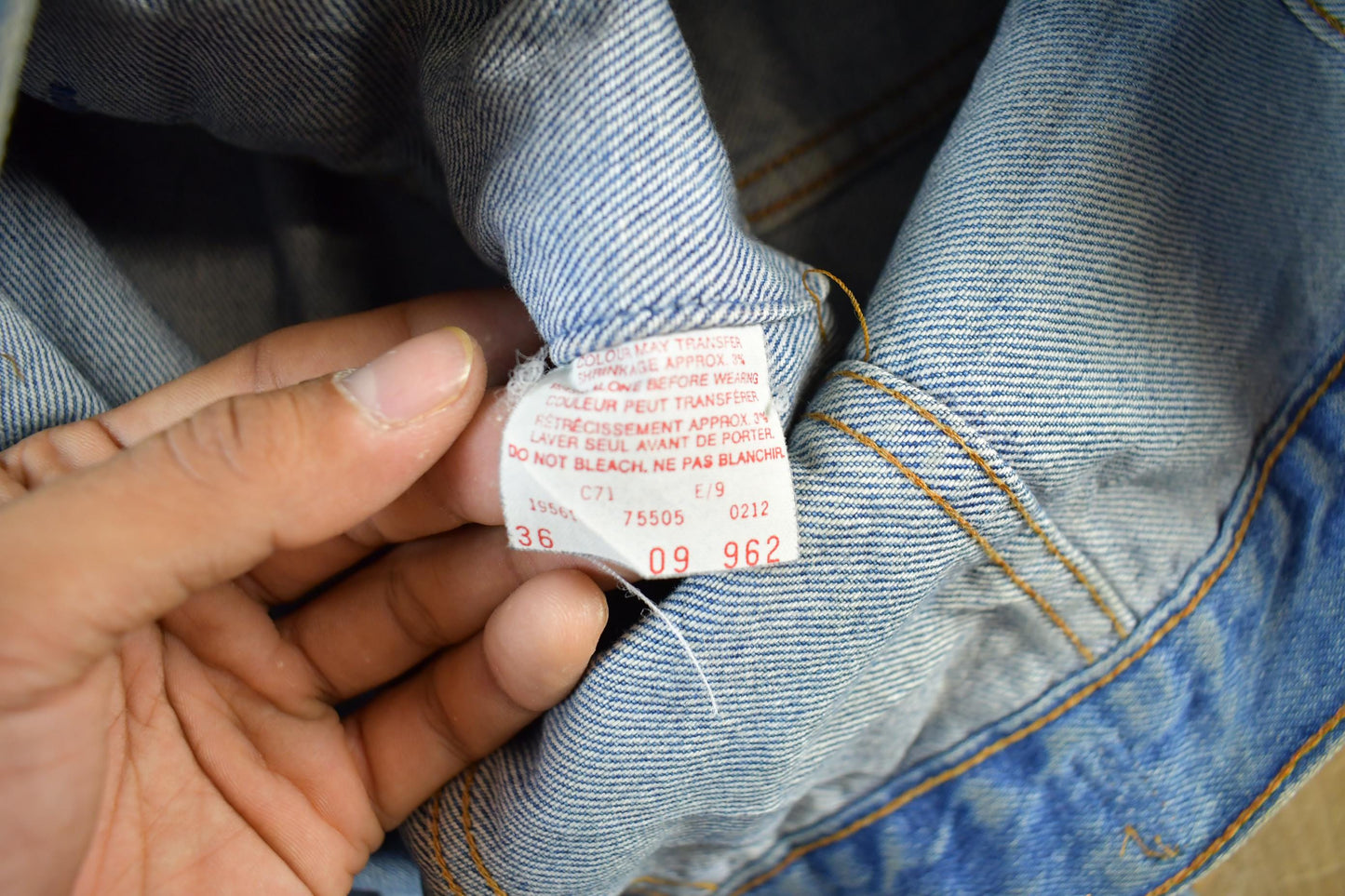 Vintage 1980s Levi's Denim Jean Trucker Jacket Men's Small from propervintagecanada