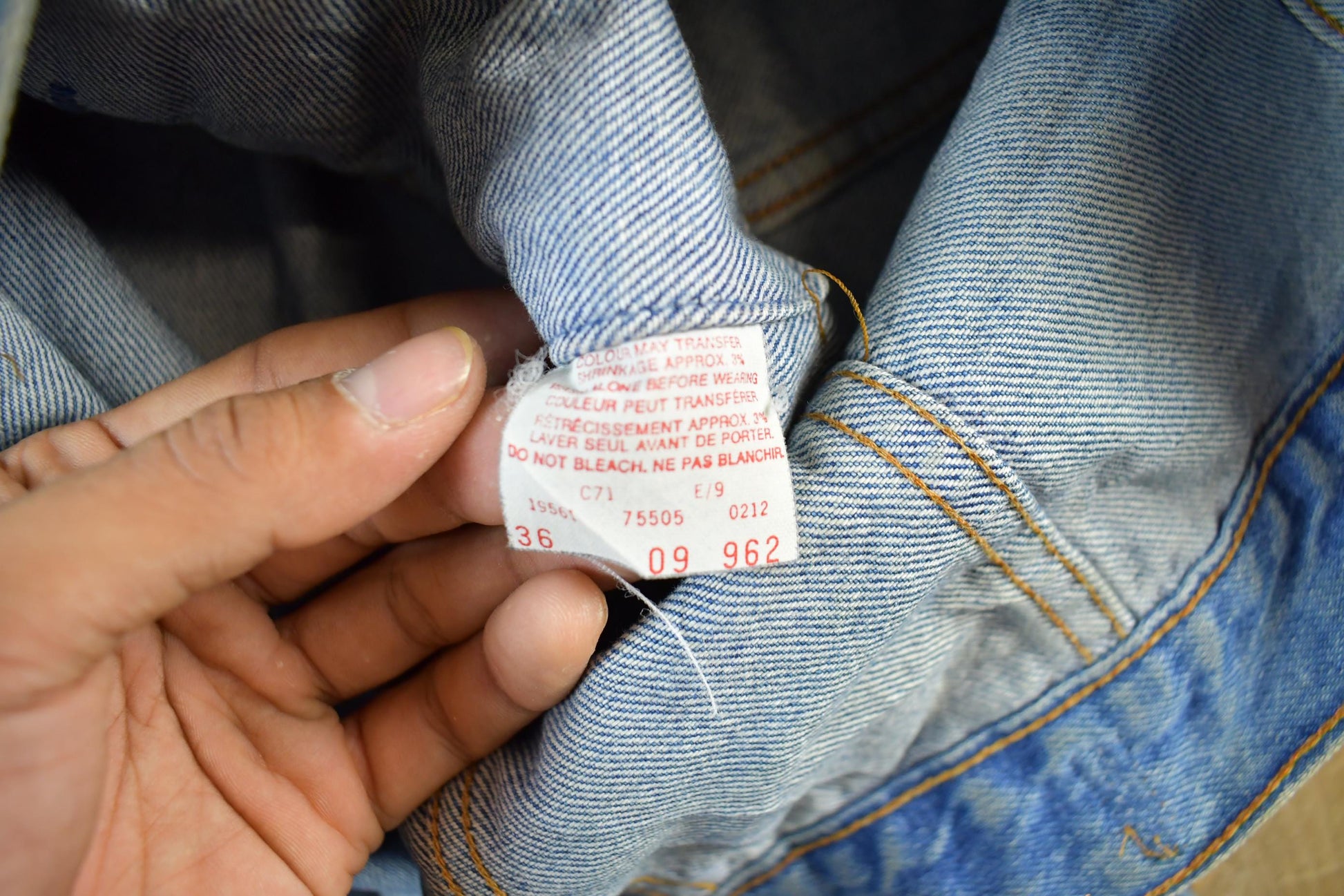 Vintage 1980s Levi's Denim Jean Trucker Jacket Men's Small from propervintagecanada