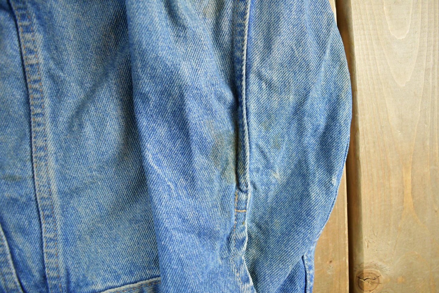 Vintage 1980s Levi's Denim Jean Trucker Jacket Men's Small from propervintagecanada