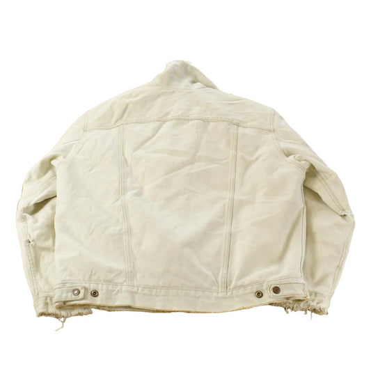 Vintage 1980s Levi's Distressed Sherpa Lined Denim Jean Jacket Men's M from propervintagecanada