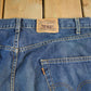 Vintage 1980s Levi's Orange Tab Bell Bottom Flare Denim Jeans Men's Men's 38 x 31