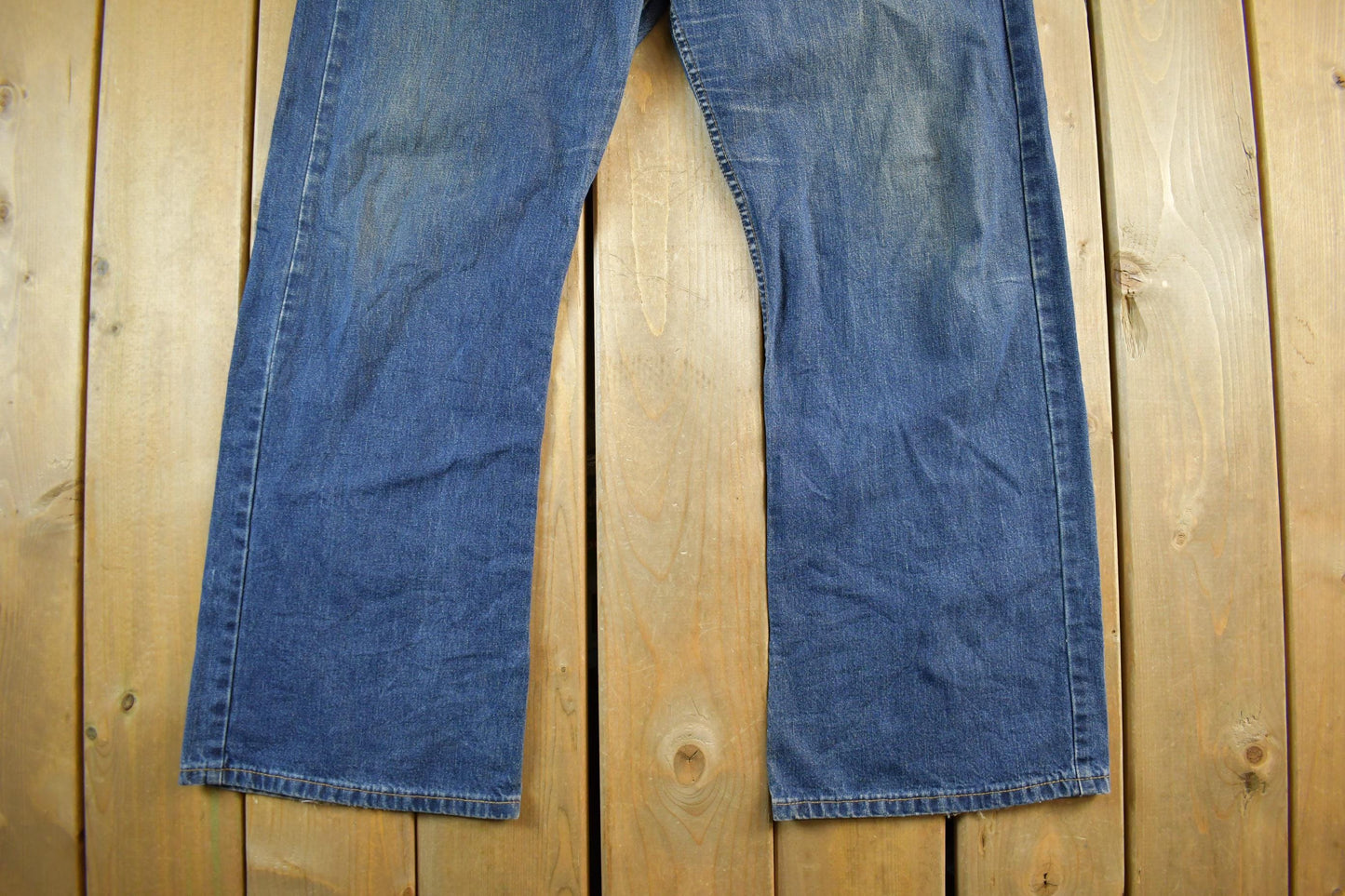 Vintage 1980s Levi's Orange Tab Bell Bottom Flare Denim Jeans Men's Men's 38 x 31 from propervintagecanada