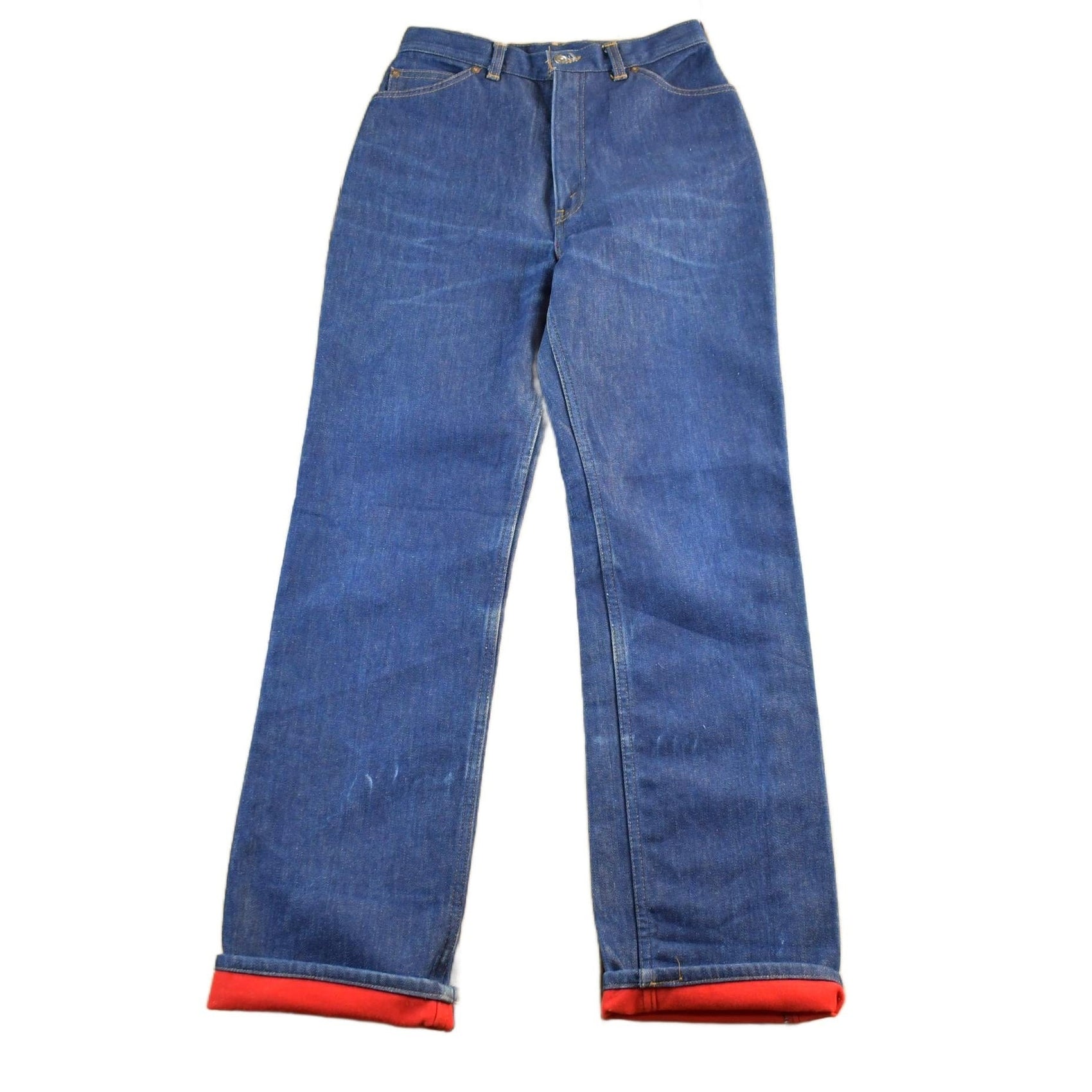 Vintage 1980s Levi's Orange Tab Lined Denim Jeans Women's 28 x 32