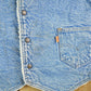 Vintage 1980s Levi's Orange Tab Sherpa Lined Denim Jean Vest Men's S-M from propervintagecanada