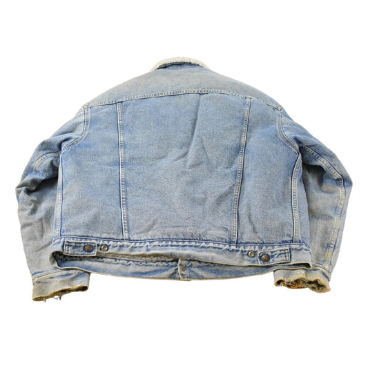 Vintage 1980s Levi's Sherpa Lined Denim Jean Jacket Men's Large from propervintagecanada