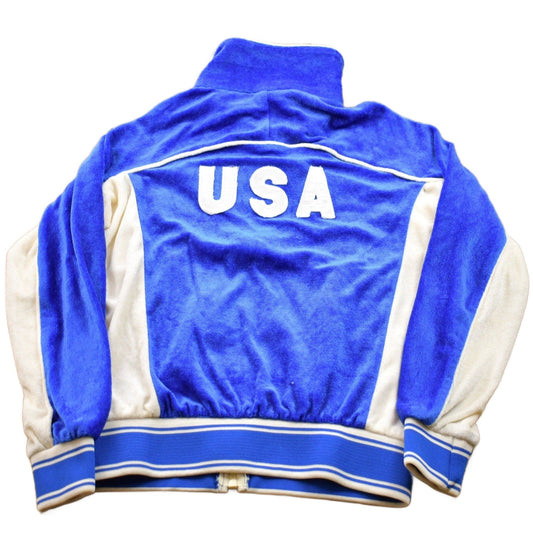 Vintage 1980s Levi's USA Olympics Full Zip Fleece Sweater Men's S from propervintagecanada