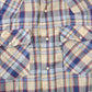 Vintage 1980s Levi's Western Wear Pearl Snap Plaid Long Sleeve Button Up Shirt Men's M from propervintagecanada