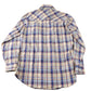 Vintage 1980s Levi's Western Wear Pearl Snap Plaid Long Sleeve Button Up Shirt Men's M from propervintagecanada