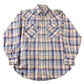 Vintage 1980s Levi's Western Wear Pearl Snap Plaid Long Sleeve Button Up Shirt Men's M from propervintagecanada