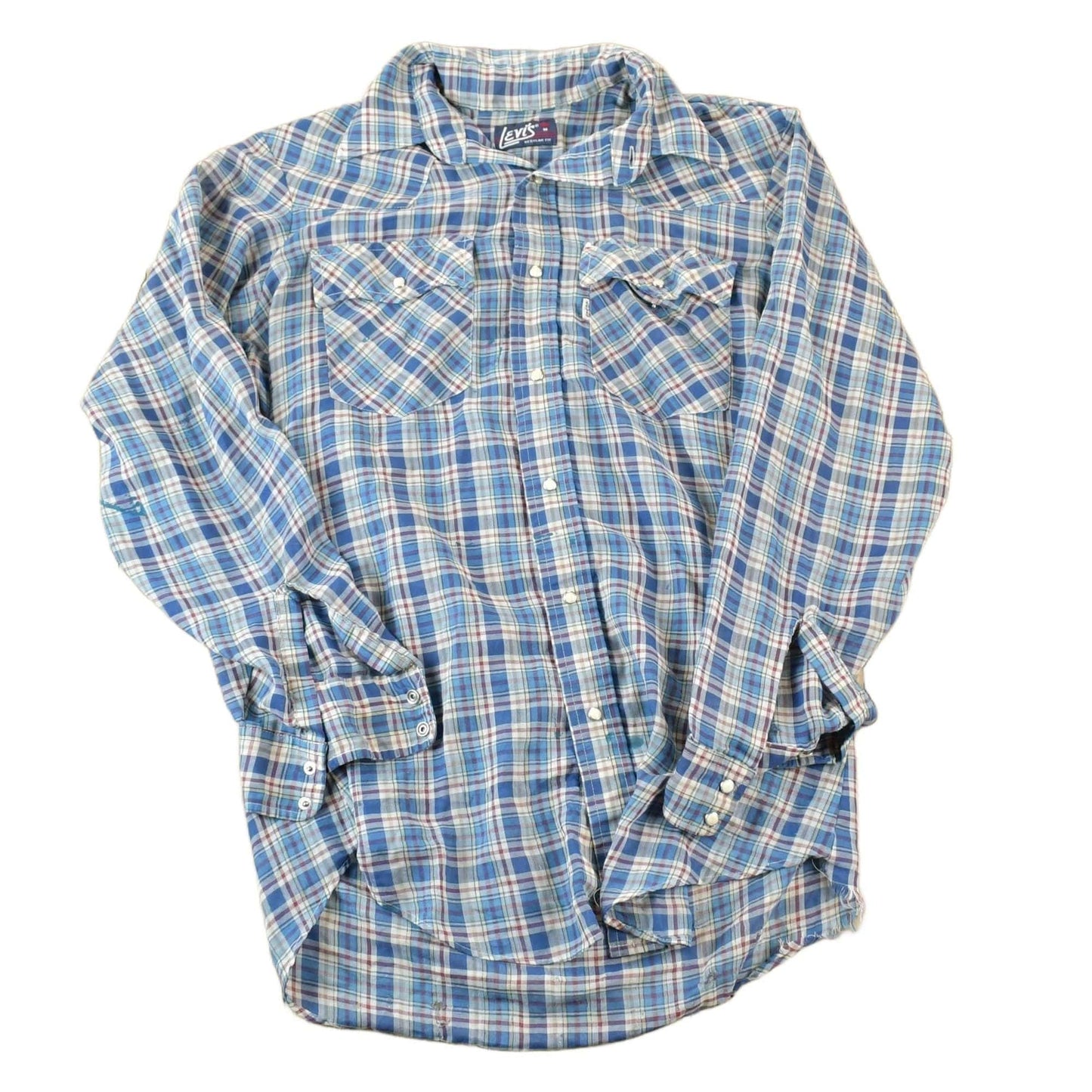 Vintage 1980s Levis Western Button Up Shirt Men's Medium from propervintagecanada