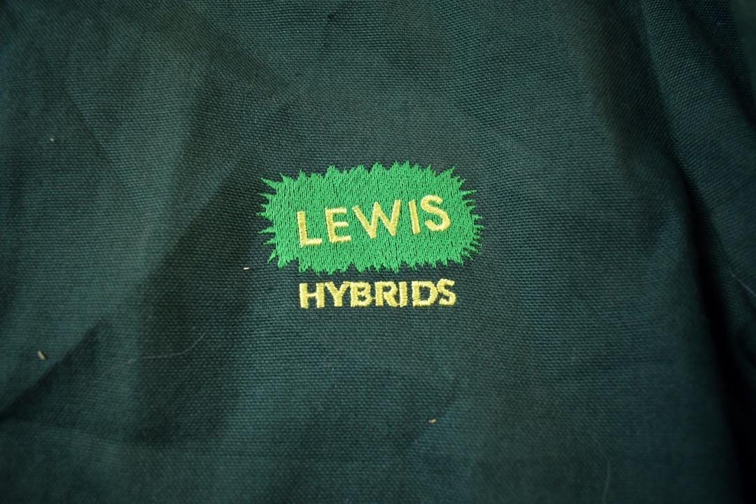 Vintage 1980s Lewis Hybrids Embroidered Rugged Outdoor Clothing Windbreaker Jacket Made In USA from propervintagecanada