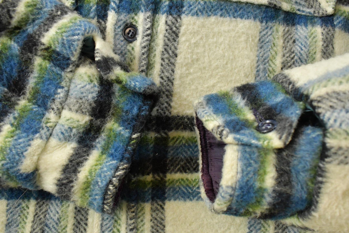 Vintage 1980s Lined Flannel Shirt Jacket Men's Large from propervintagecanada