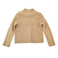 Vintage 1980s Lisa International Knit Abstract Pattern Suede Patch Crewneck Sweater Mens S from propervintagecanada